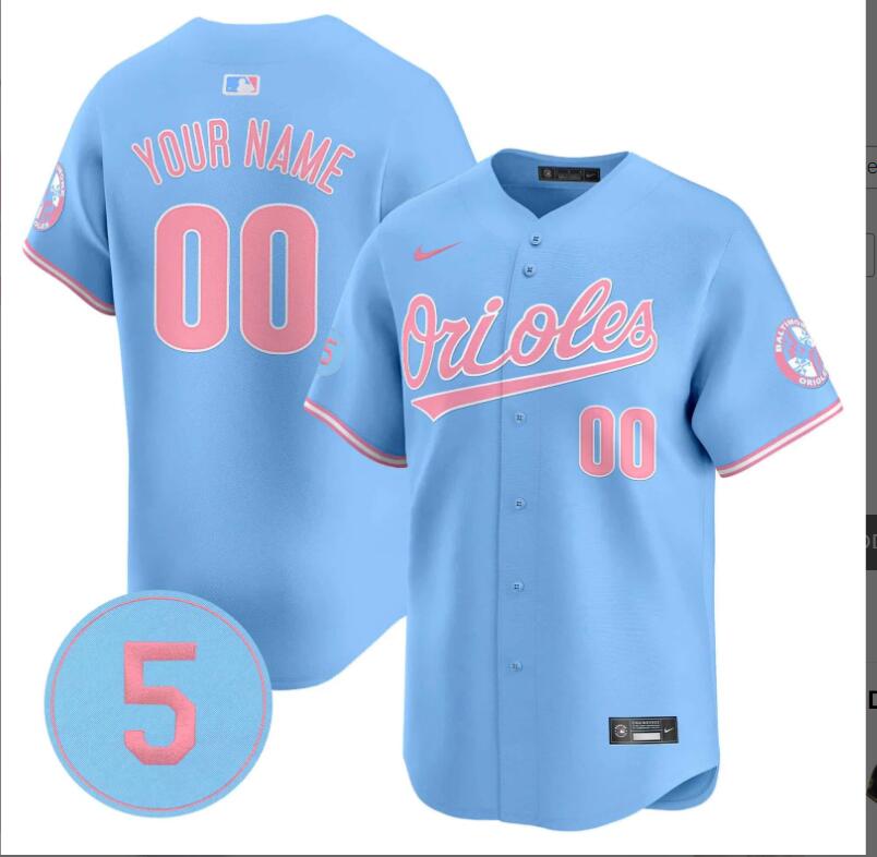 Men Baltimore Orioles Custom blue 2024 Nike MLB jersey->indianapolis colts->NFL Jersey